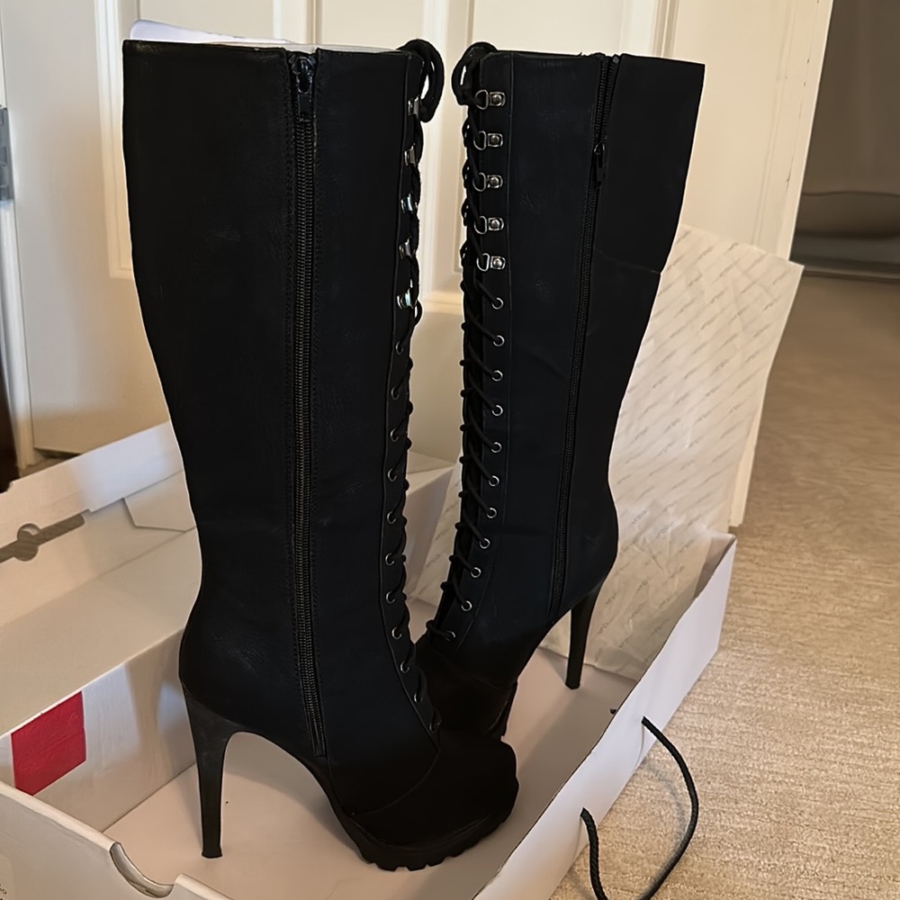 Aldo Shoes | Aldo Black Cenisio Knee Boot | Color: Black | Size: 7